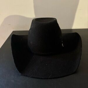 Black felt cowboy hat sz. 7